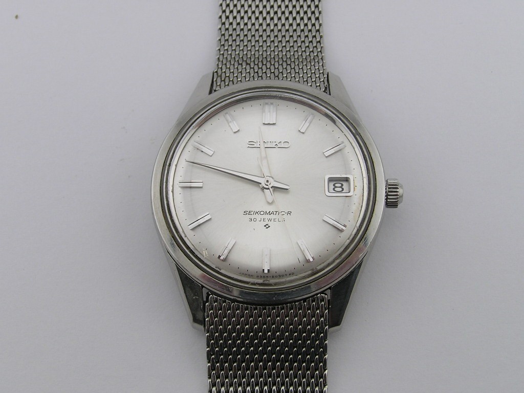 Seiko Seikomatic-R Watch 30 Jewels 8305-8030 w/ Date & Band Working 1960's Seiko Seikomatic-R Watch 30 Jewels 8305-8030 w/ Date & Band Working 1960's