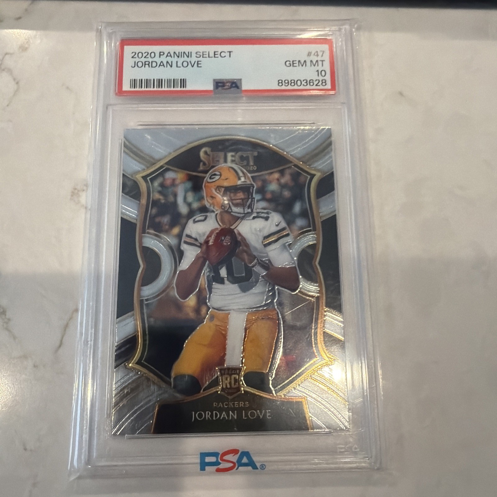 Jordan Love Rookie Card 2020 Panini Select #47 PSA 10 Jordan Love Rookie Card 2020 Panini Select #47 PSA 10