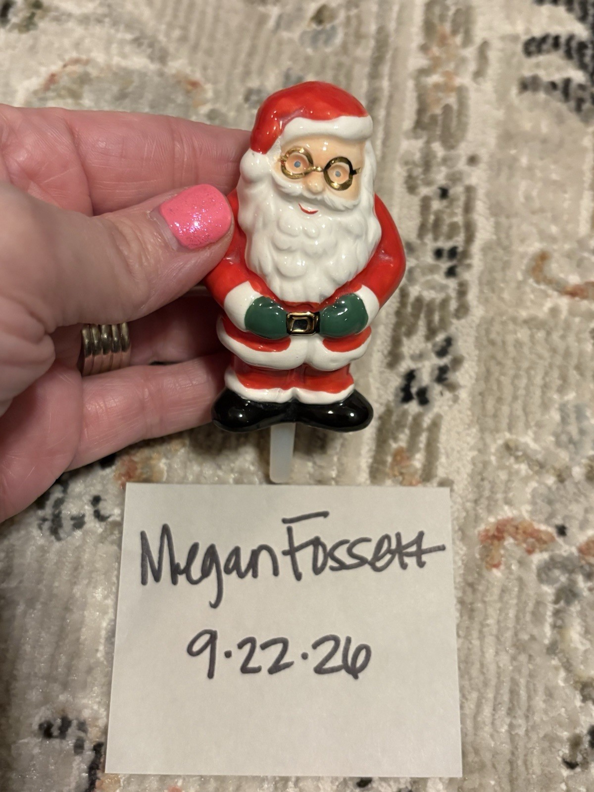 NORA FLEMING CHRISTMAS THEME LOT OF 7 MINIS (1 RETIRED)