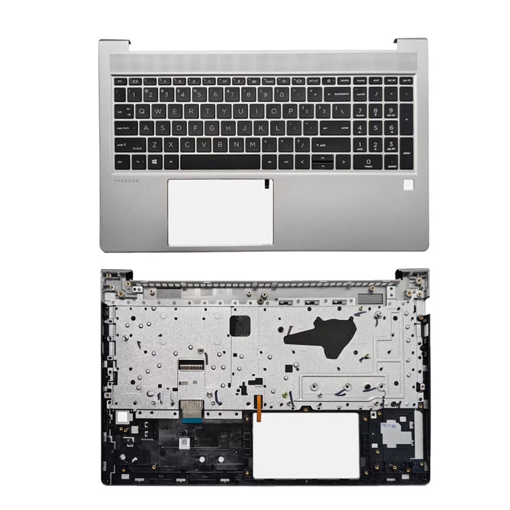  N43874-001 New Palmrest Case US Backlit Keyboard For HP Probook 450 455 G10