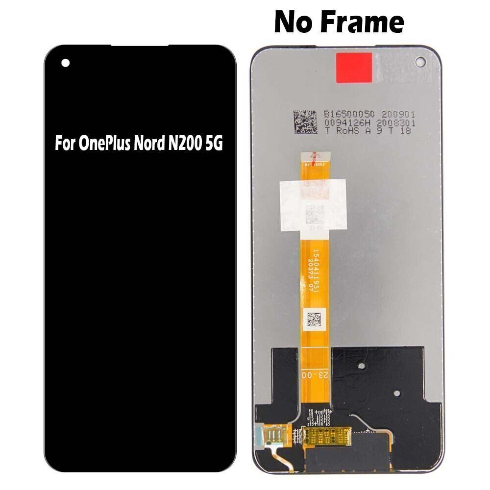 For OnePlus Nord N200 5G DE2118 LCD Touch Screen Digitizer ±Frame Replacement