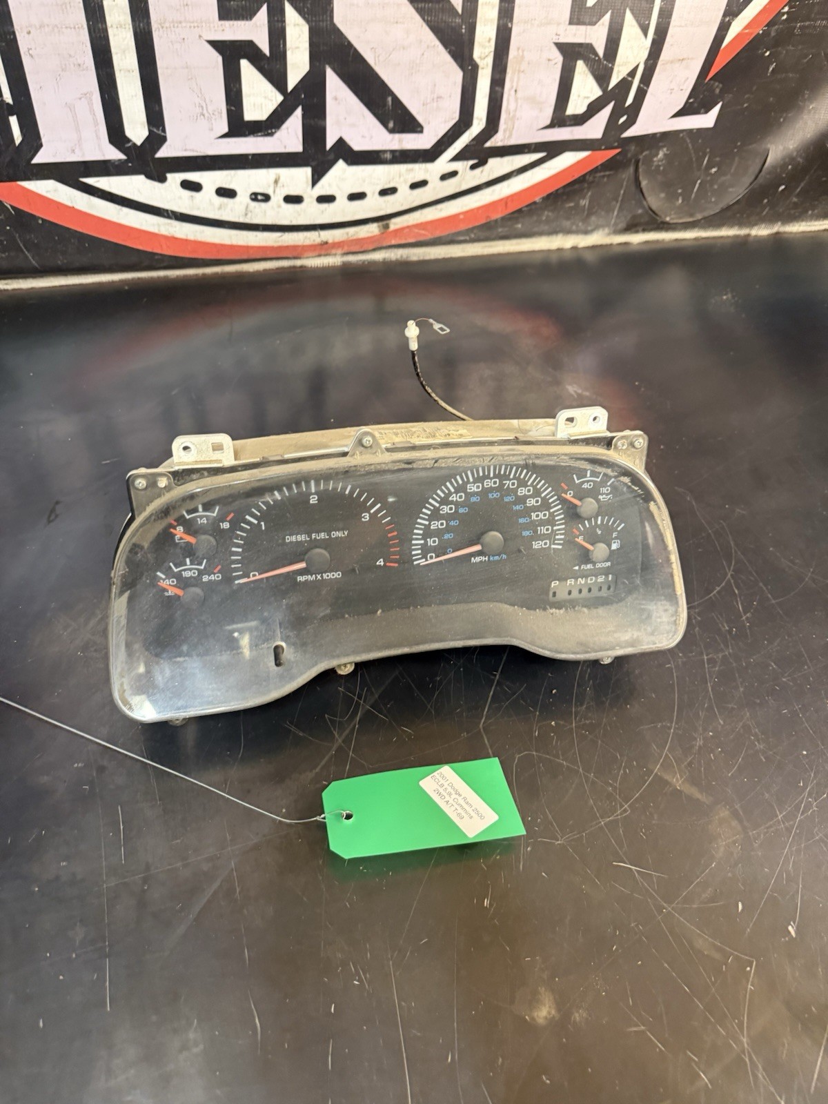 1998-2001 Dodge Ram 2500 3500 Cummins Diesel Speedo Gauge Instrument Cluster
