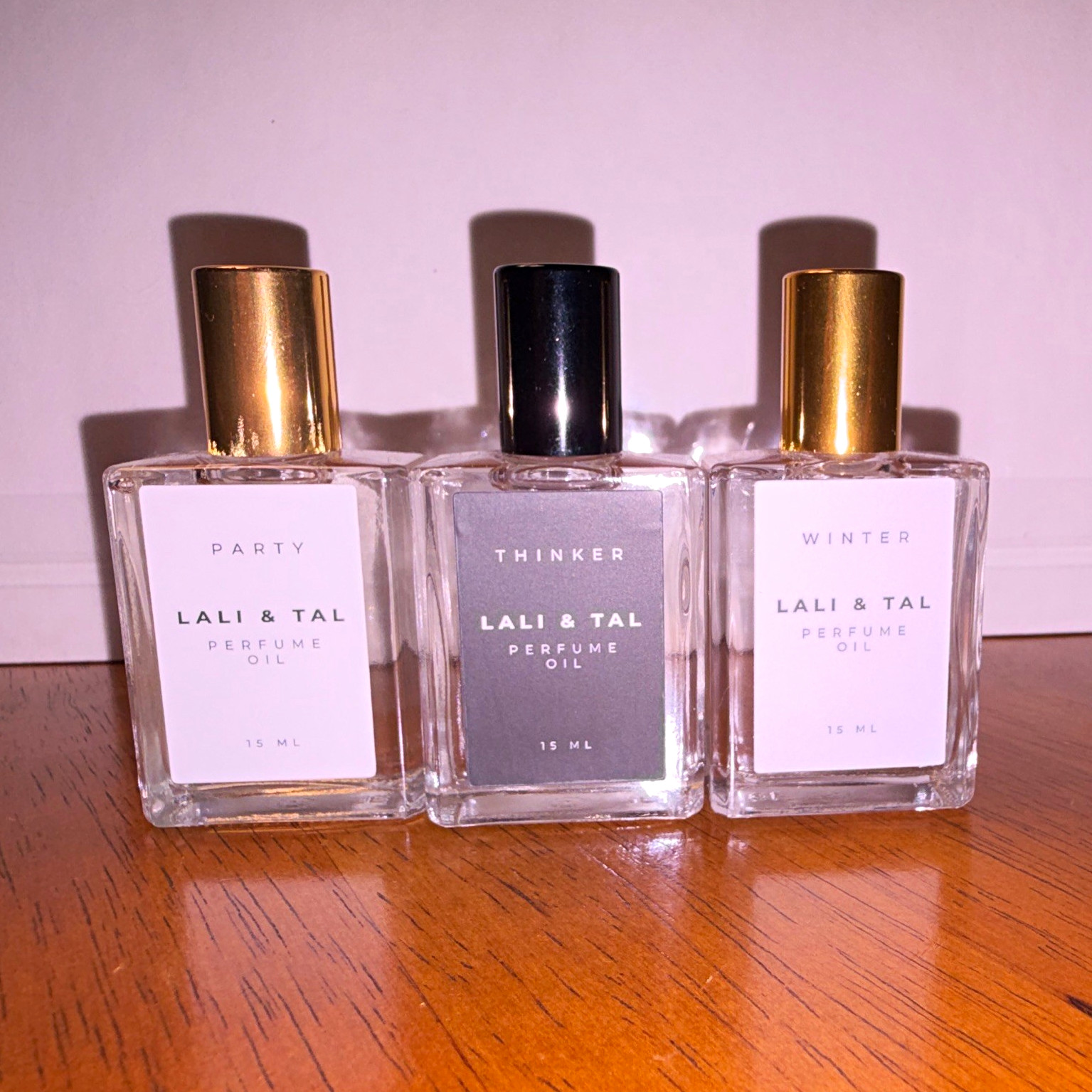 (NICHE) Lali & Tal Perfume Oil Set 3 Bottles Party Thinker Winter 15 mL Oil
