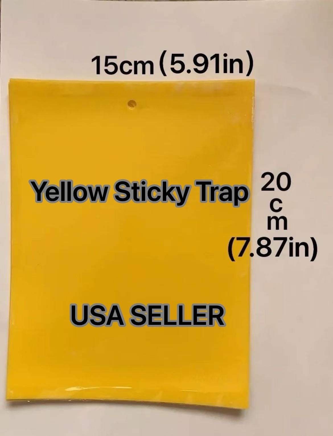 5 PCs Double Sides Yellow Sticky Traps 8 X 6 Inch Set for Flying Plant Insects