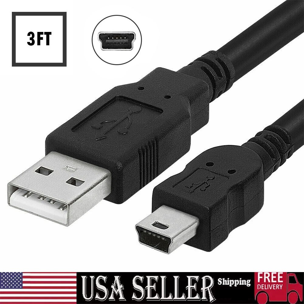 3FT Mini USB Data Sync Charger Charging Cable Cord SatNavs, Dash Cam 3FT Mini USB Data Sync Charger Charging Cable Cord SatNavs, Dash Cam