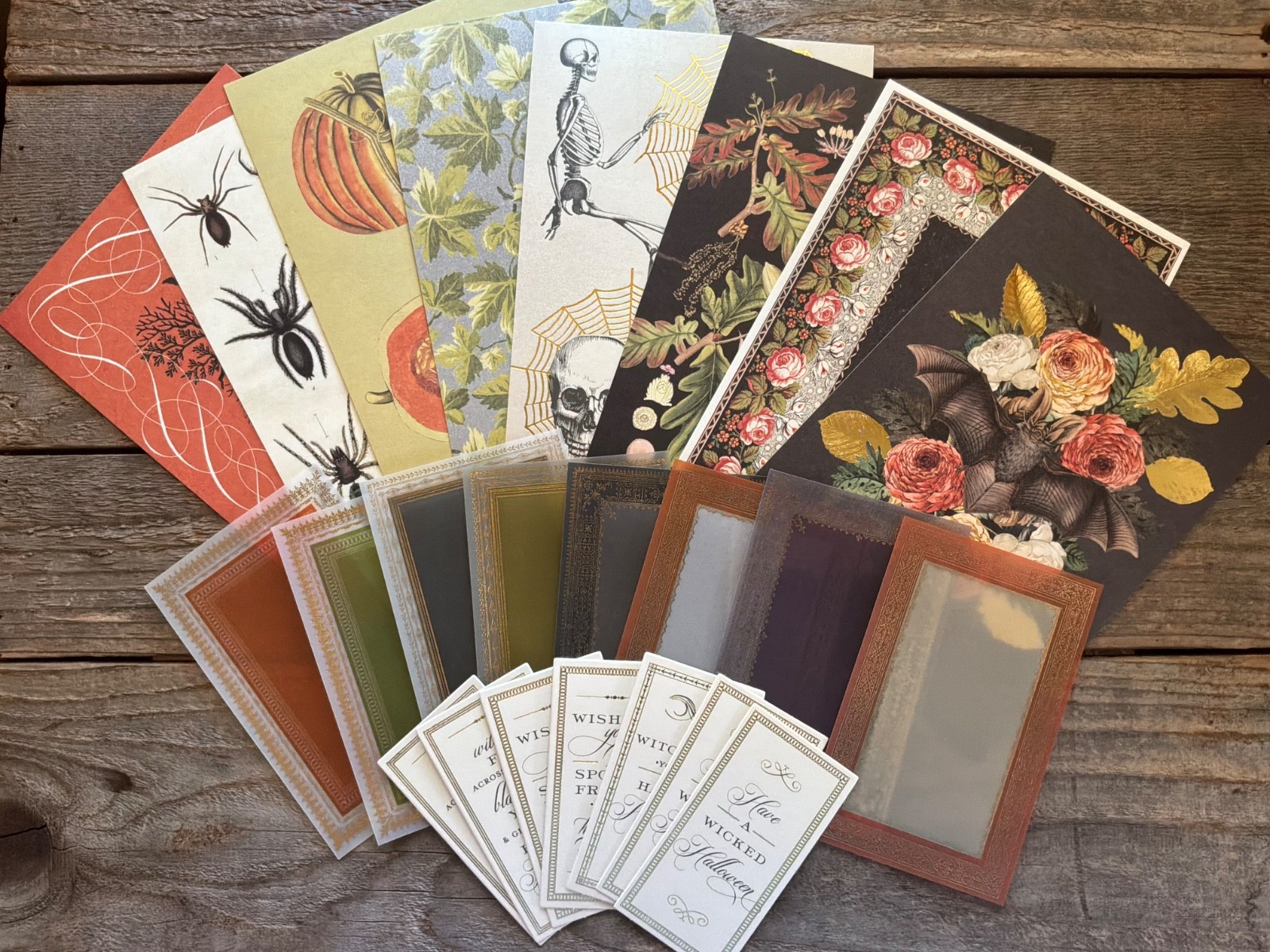 Anna Griffin Halloween Card Toppers 24 Pieces