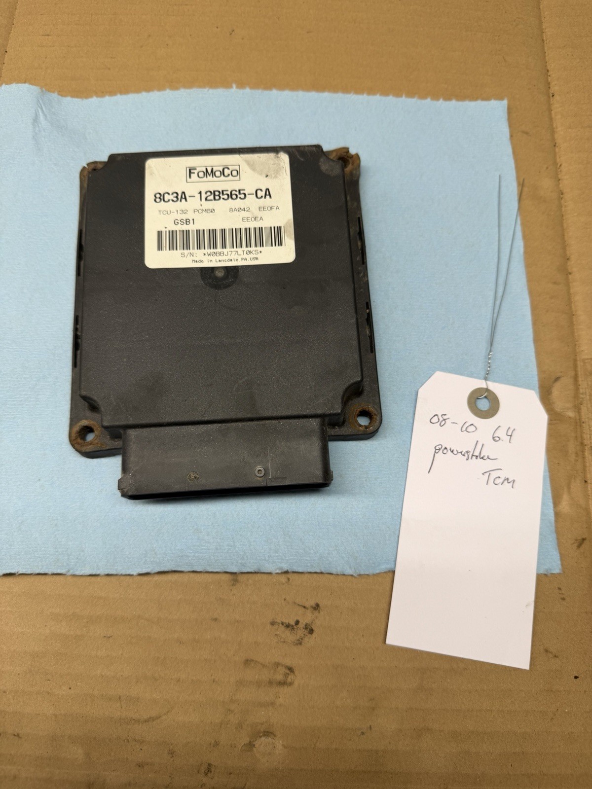 2008-2010 Ford F250 F350 6.4L Diesel TCM 8C3A-12B565-CA 2008-2010 Ford F250 F350 6.4L Diesel TCM 8C3A-12B565-CA
