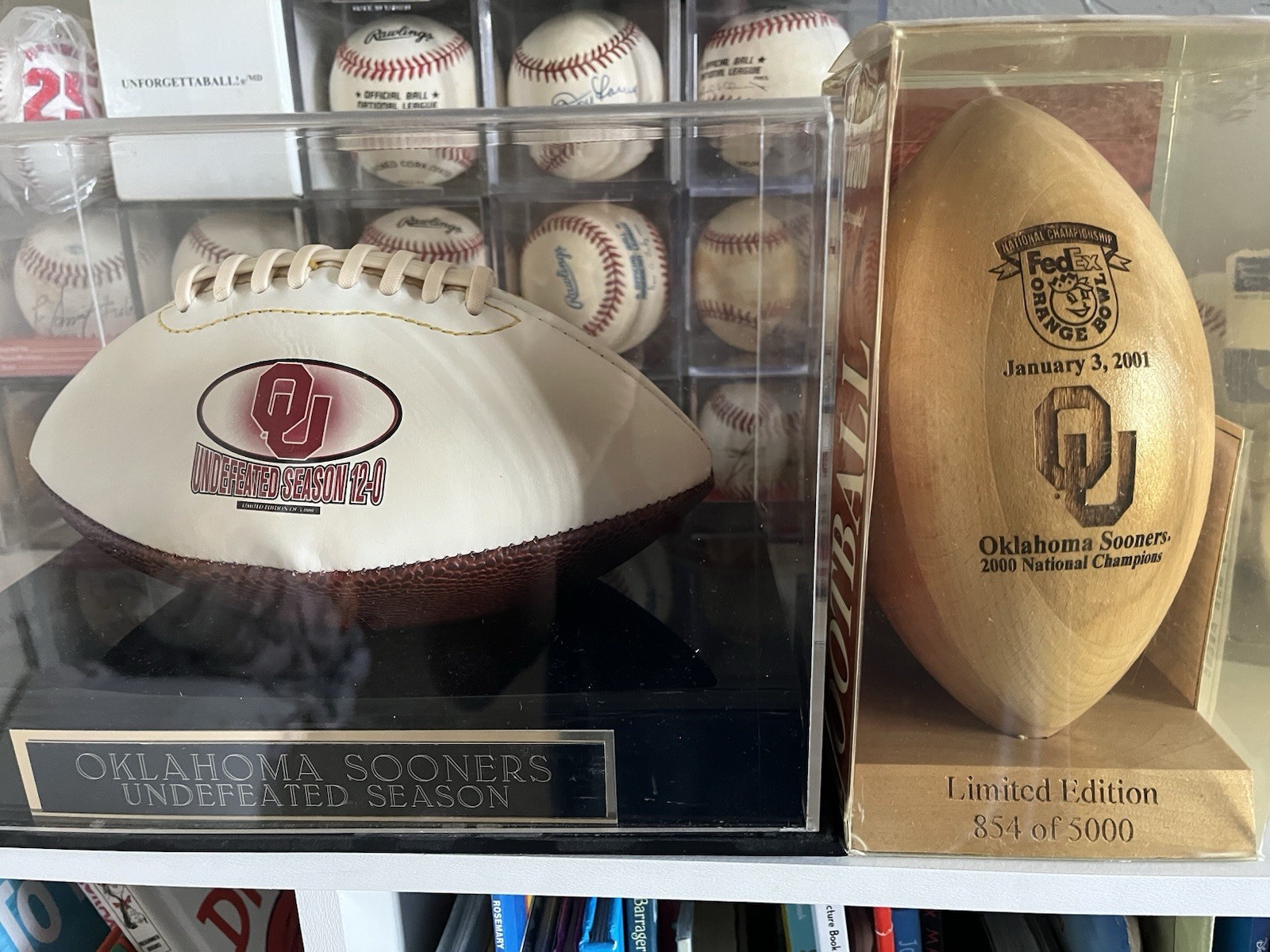 Limited Edition  Oklahoma Sooners National Champions Footballs - Make An Offer 