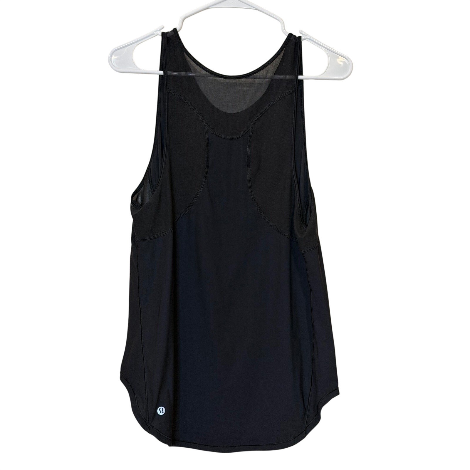 Lululemon Sculpt Tank Top Black Mesh Back Activewear Running Yoga Tank