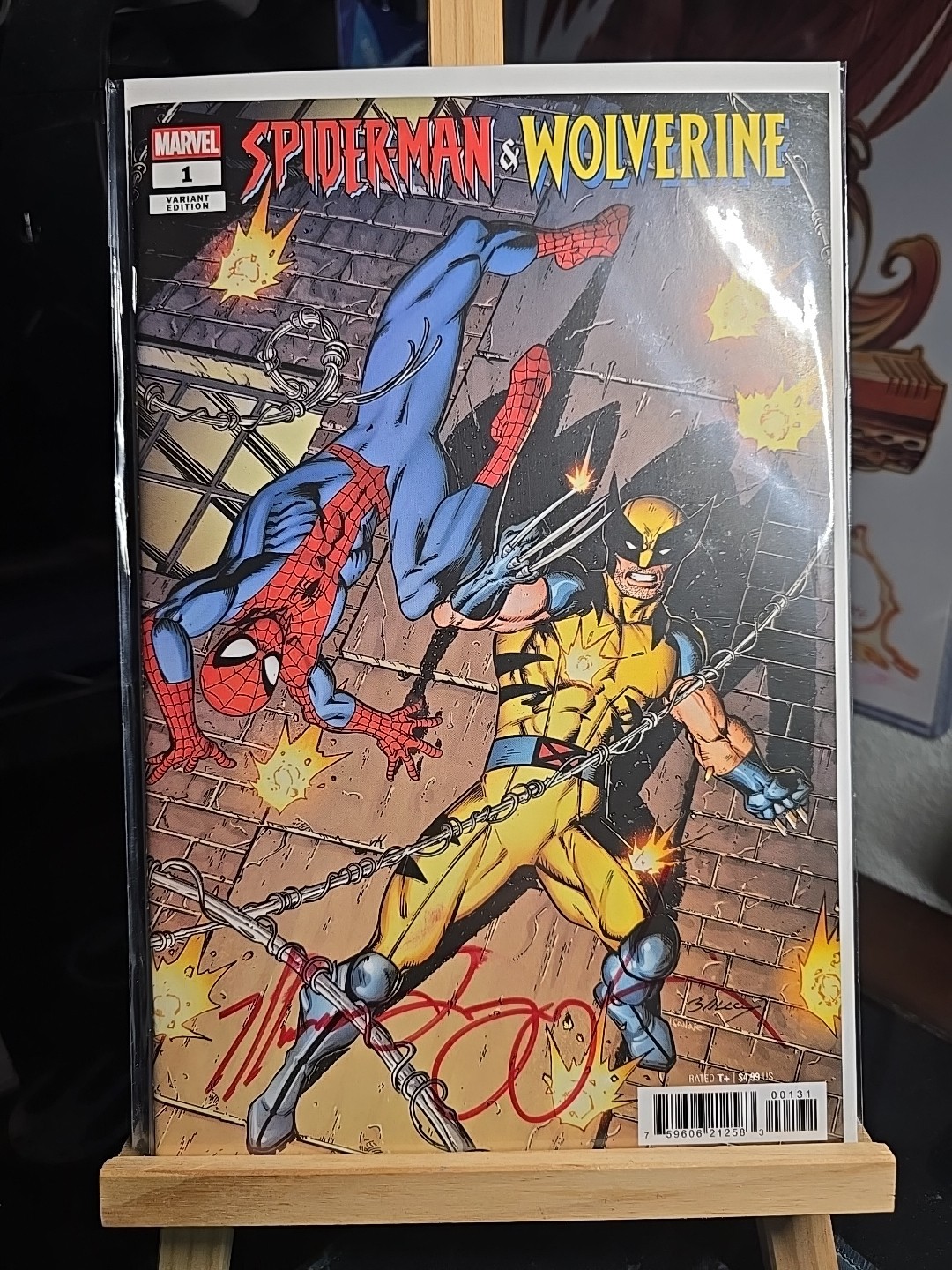 SPIDER-MAN VS WOLVERINE 1 SIGNED MARC GUGGENHEIM COA COVER MARK BAGLEY 2025 . SPIDER-MAN VS WOLVERINE 1 SIGNED MARC GUGGENHEIM COA COVER MARK BAGLEY 2025 .