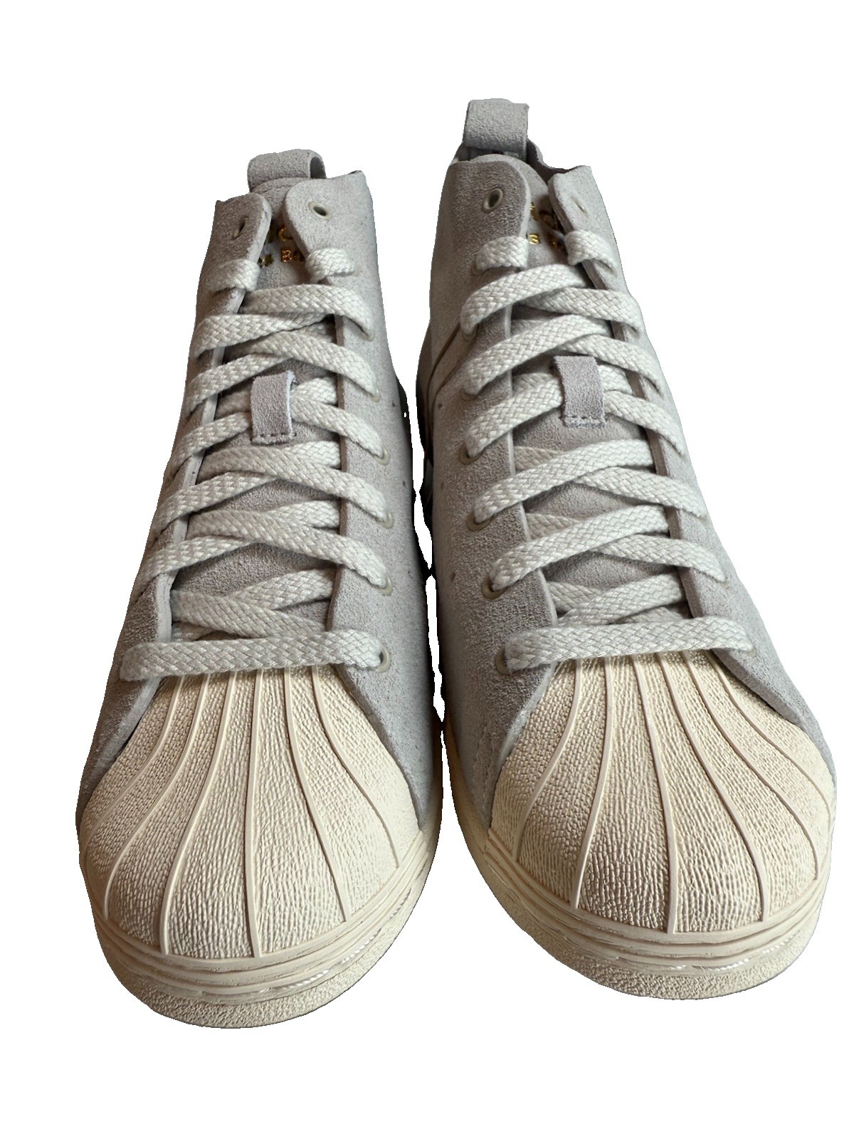 adidas WB Superstar HI Mist Stone / Wonder White / Gold Men Size 5 JQ7633 adidas WB Superstar HI Mist Stone / Wonder White / Gold Men Size 5 JQ7633
