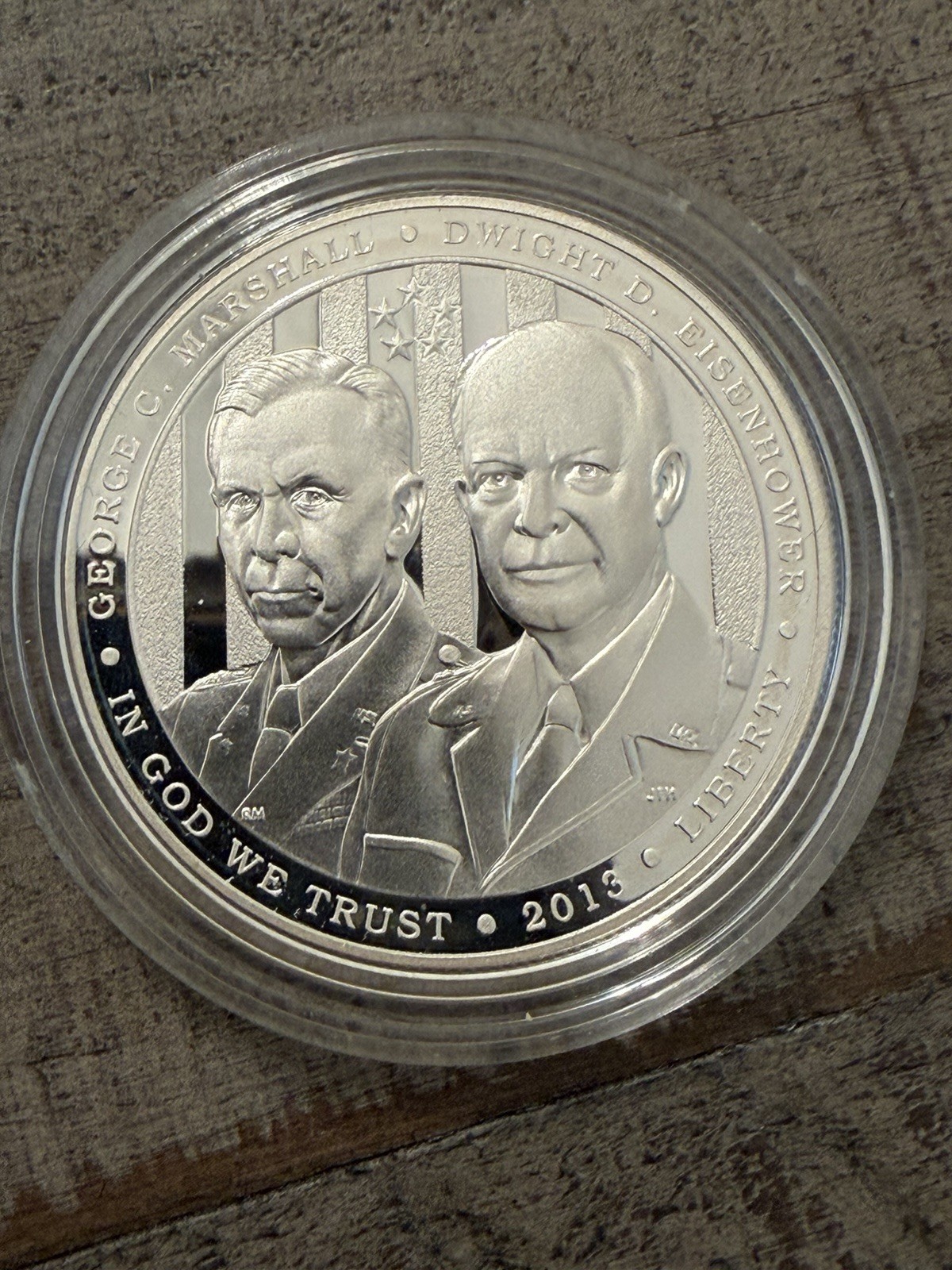2013 P Proof 5-Stars Generals Commemorative Proof Silver Dollar OGP/ USMINT #5GE