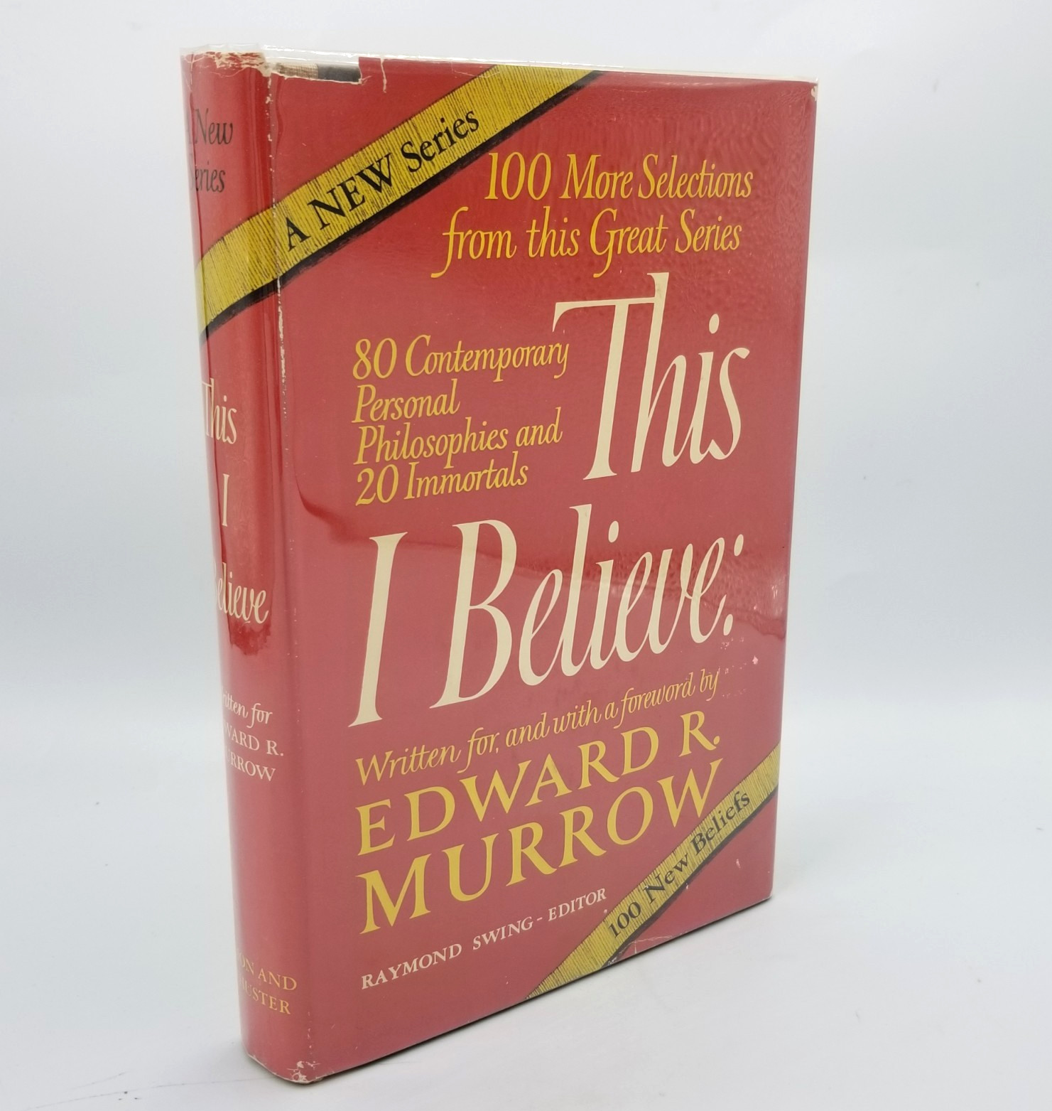 This I Believe Edward R Murrow 1954 1st Ed Inscribed to Alfred M. Landon