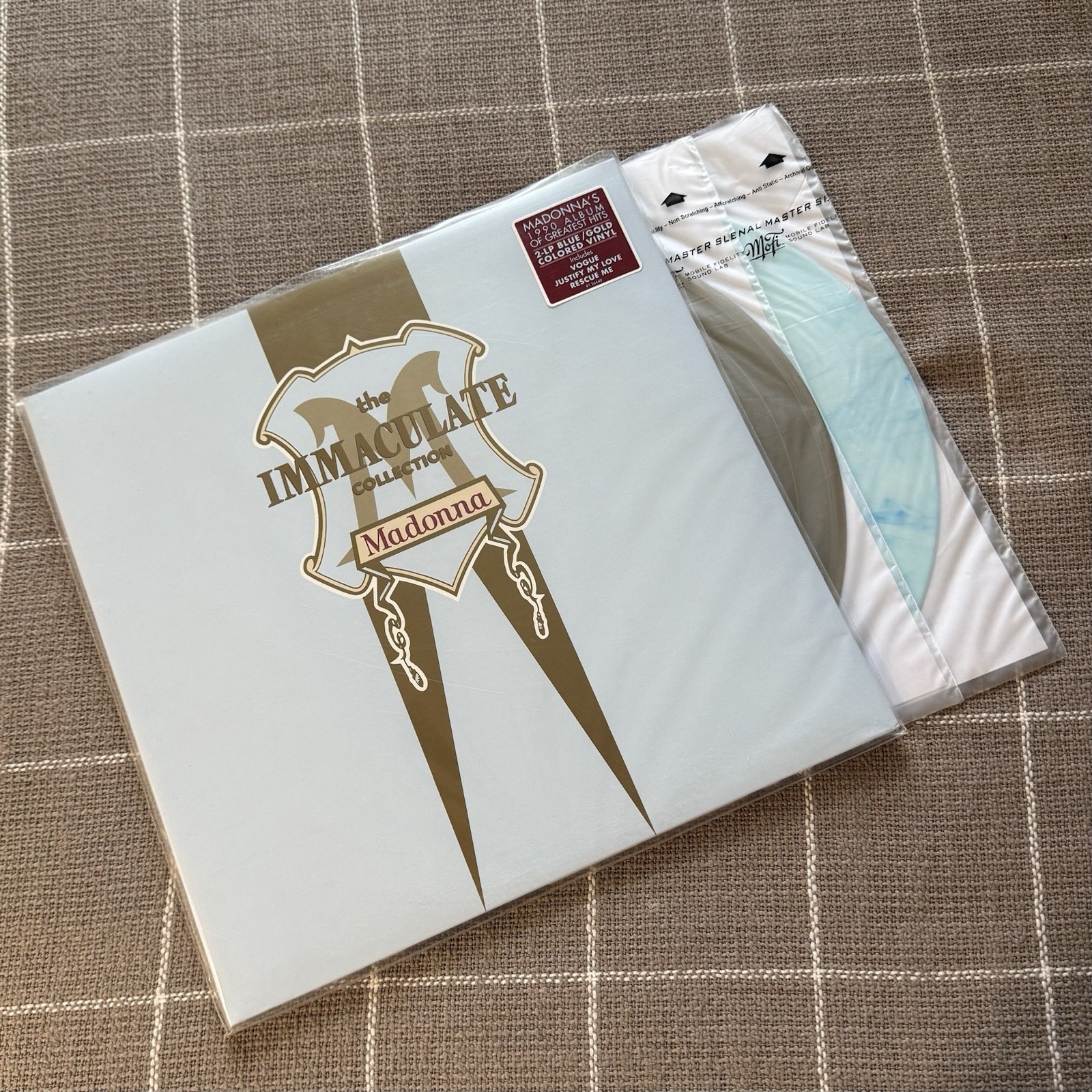 Madonna The Immaculate Collection 2xLP Blue/Gold Vinyl Limited Edition Madonna The Immaculate Collection 2xLP Blue/Gold Vinyl Limited Edition