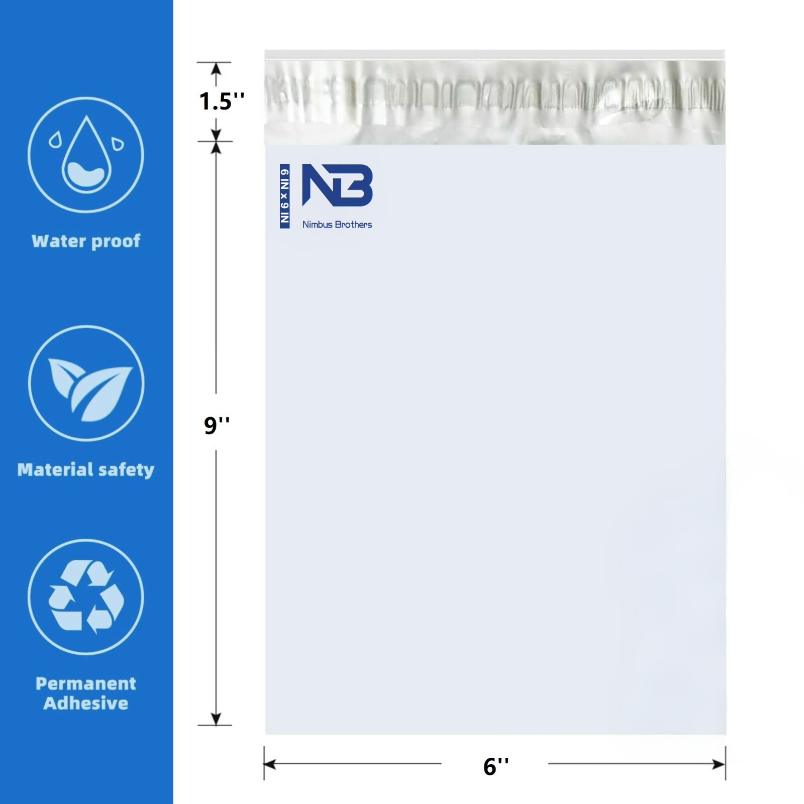 Poly Mailers Shipping Bags - 6x9 7.5x10.5 9x12 10x13 12x15.5 14.5x19 19x24 24x36
