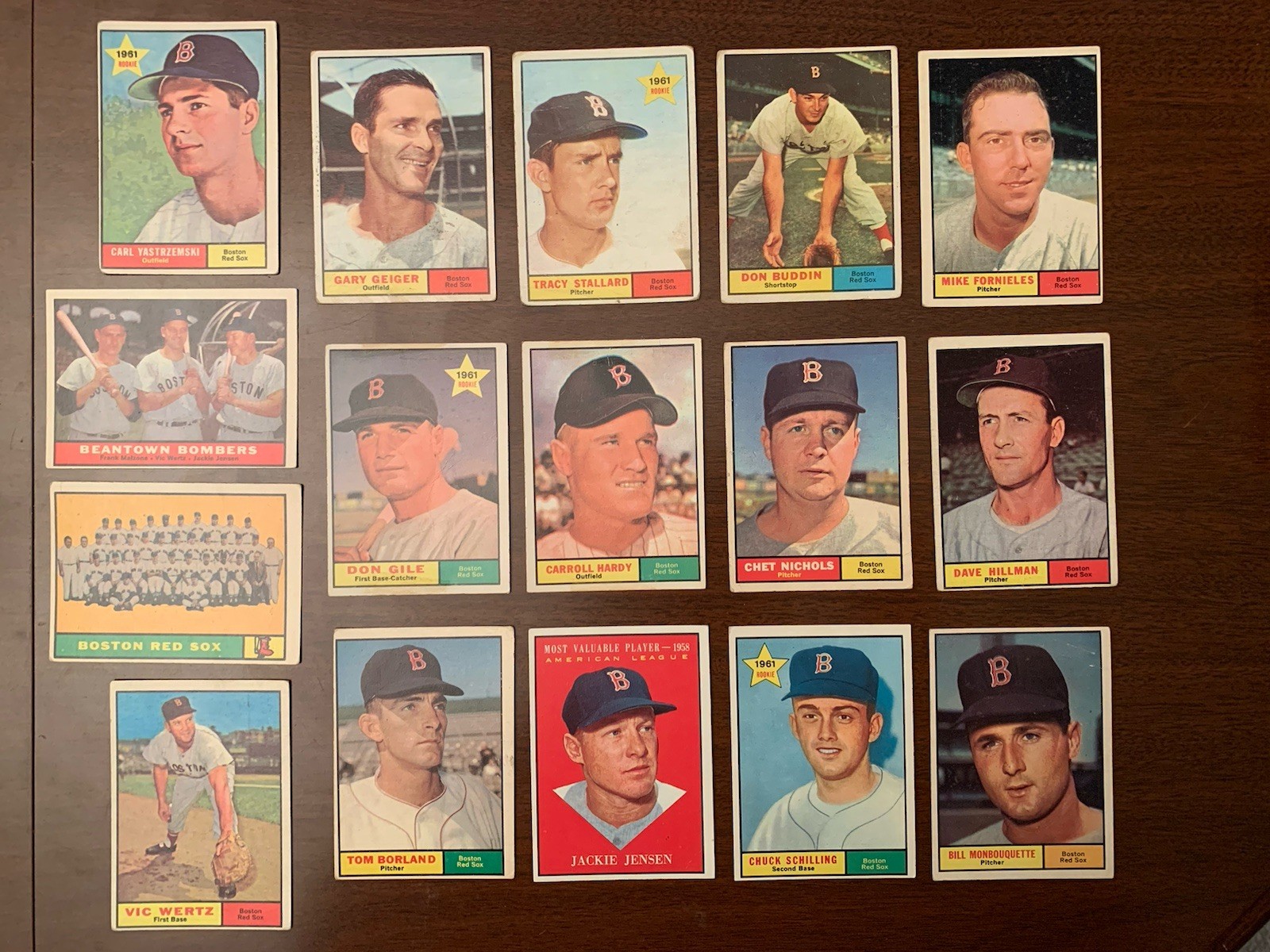 1961 Topps MLB BASEBALL Carl Yastrzemski #287 Card RC Star+Boston Red Sox (16)￼