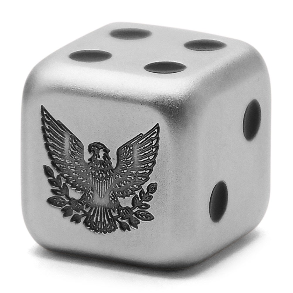1 oz Antique Liberty Eagle Silver Dice (Box, CoA)