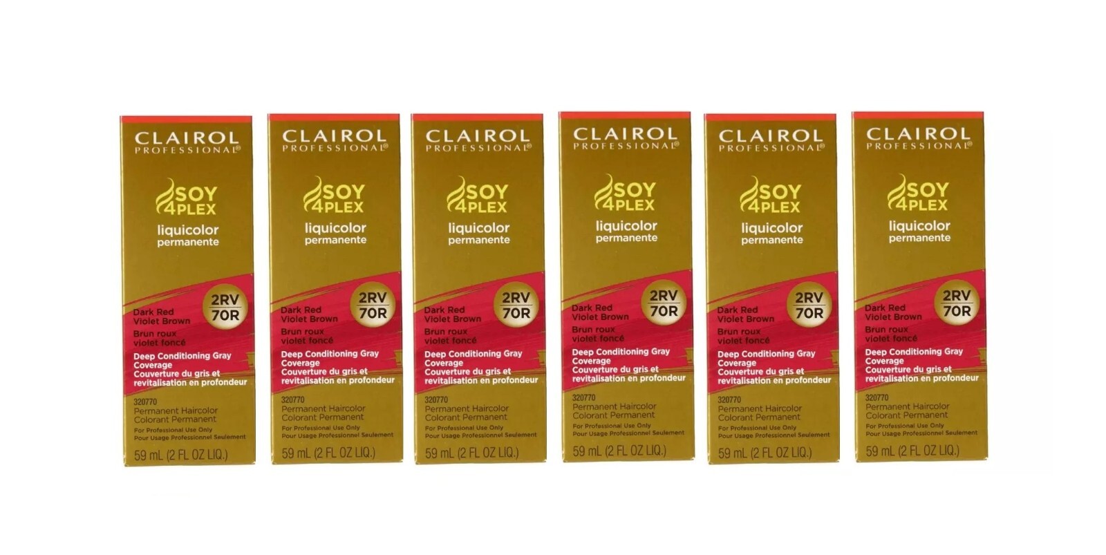 LOT-6 Pack Clairol Professional SOY4PLEX Liquicolor Permanent  (Pick Your Color)