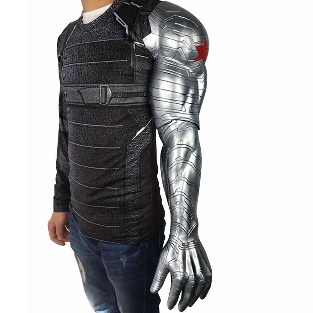 Winter Soldier Bucky Barnes Arm Armour Props Cosplay Superhero Costumes Props