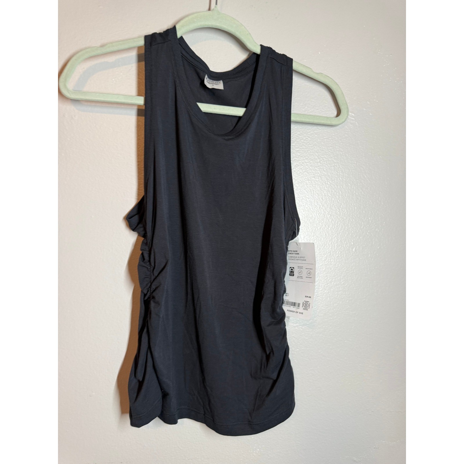 Women\'s Athleta With Ease Cinch Tank- Black- Small