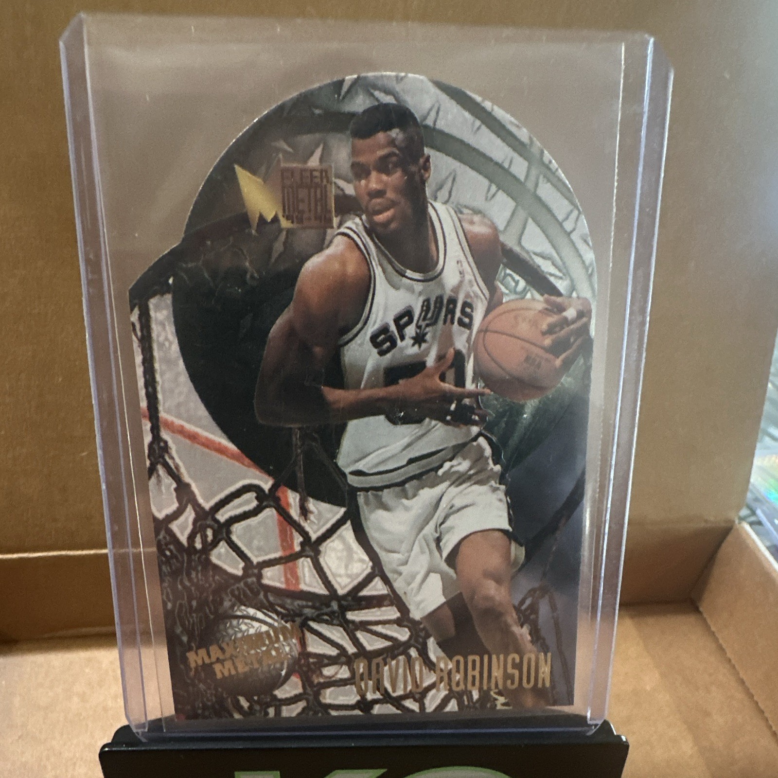 Fleer 1995-96 Metal Maximum Metal David Robinson 10 of 10 San Antonio Spurs Fleer 1995-96 Metal Maximum Metal David Robinson 10 of 10 San Antonio Spurs