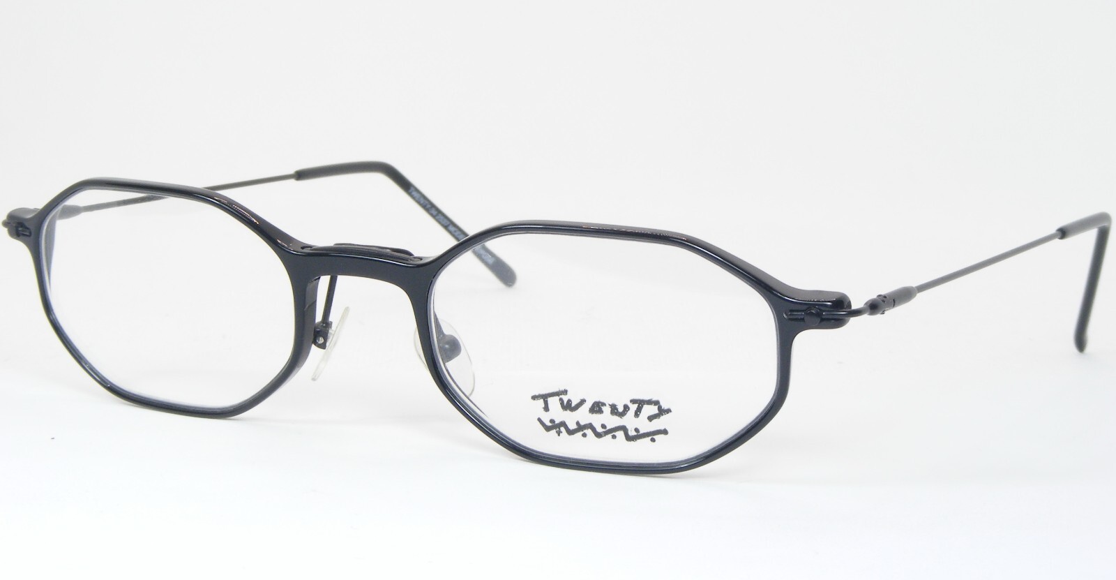 Vintage Twenty-34 2537 Black Unique RARE EYEGLASSES GLASSES 48-20-140mm France