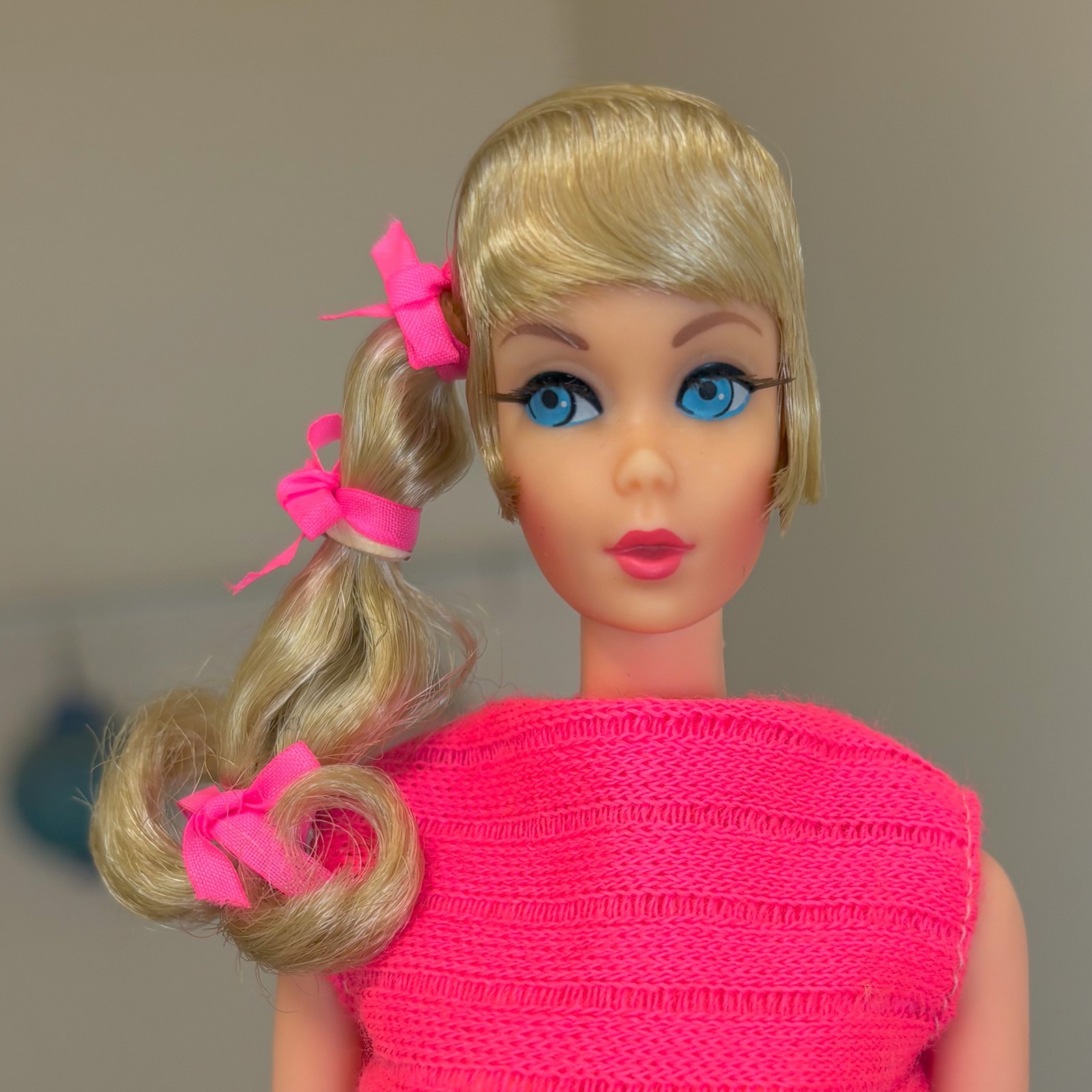Vintage 1968 Talking Barbie Rosebud Mattel British Accent - SHE TALKS