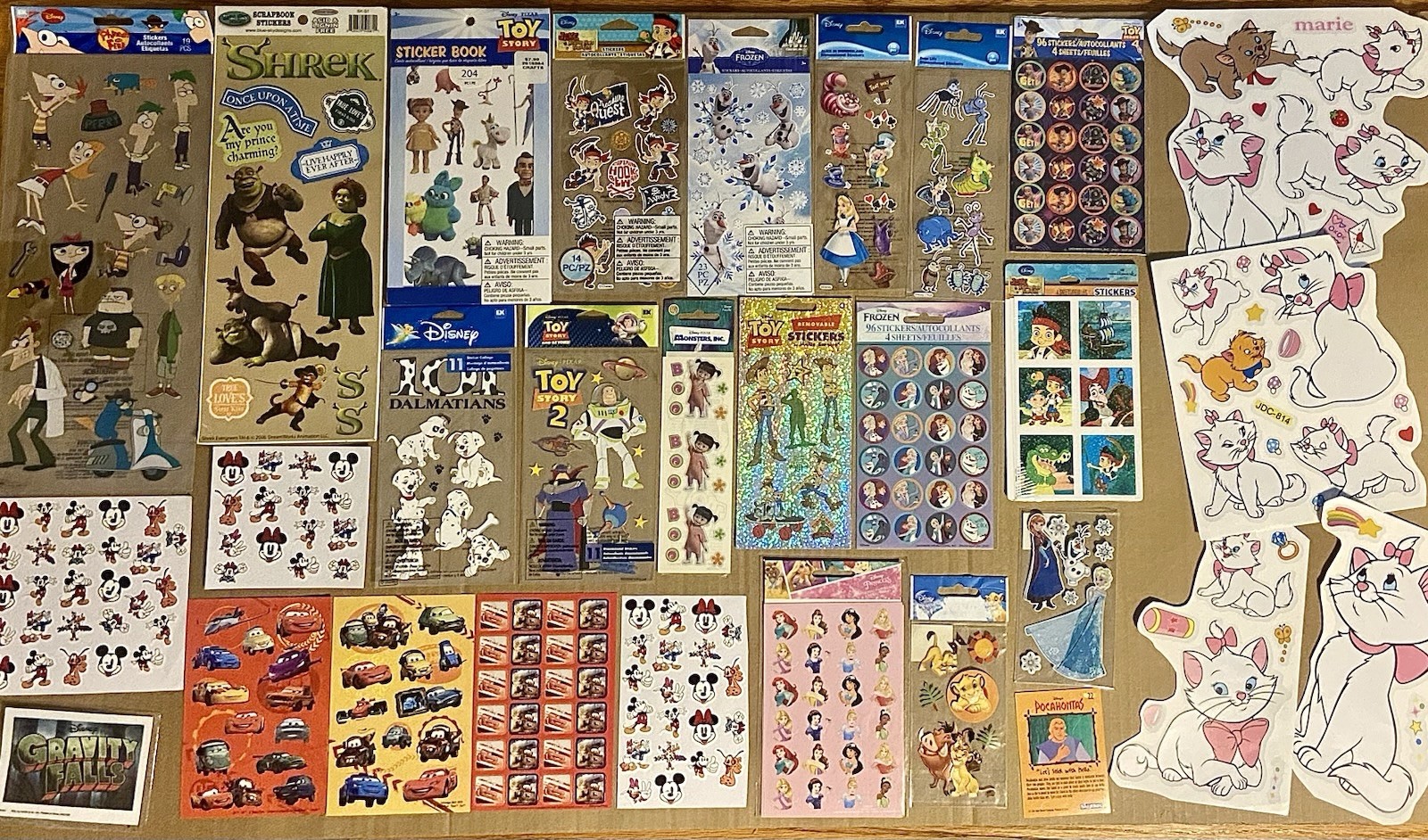 Disney Movies & Characters Stickers 48+ Sheets EK Success, Sandylion, Etc Disney Movies & Characters Stickers 48+ Sheets EK Success, Sandylion, Etc