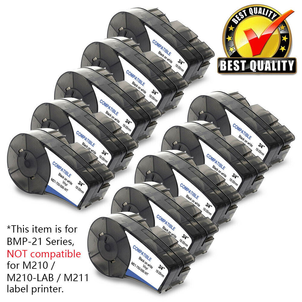 10X M21-750-595-WT Vinyl 3/4\