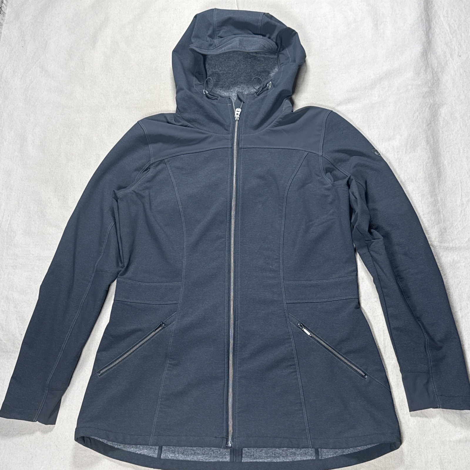 Kuhl Project Lena Jacket Women’s L Gray Package Hood Full Zip Kuhl Project Lena Jacket Women’s L Gray Package Hood Full Zip