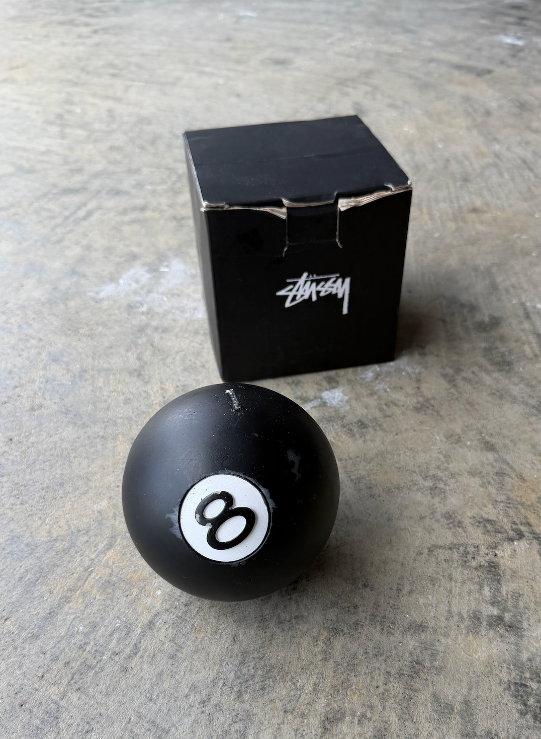 Stussy 8 Ball Shaped Candle Decor billiards pool tribe good vibes limited rare