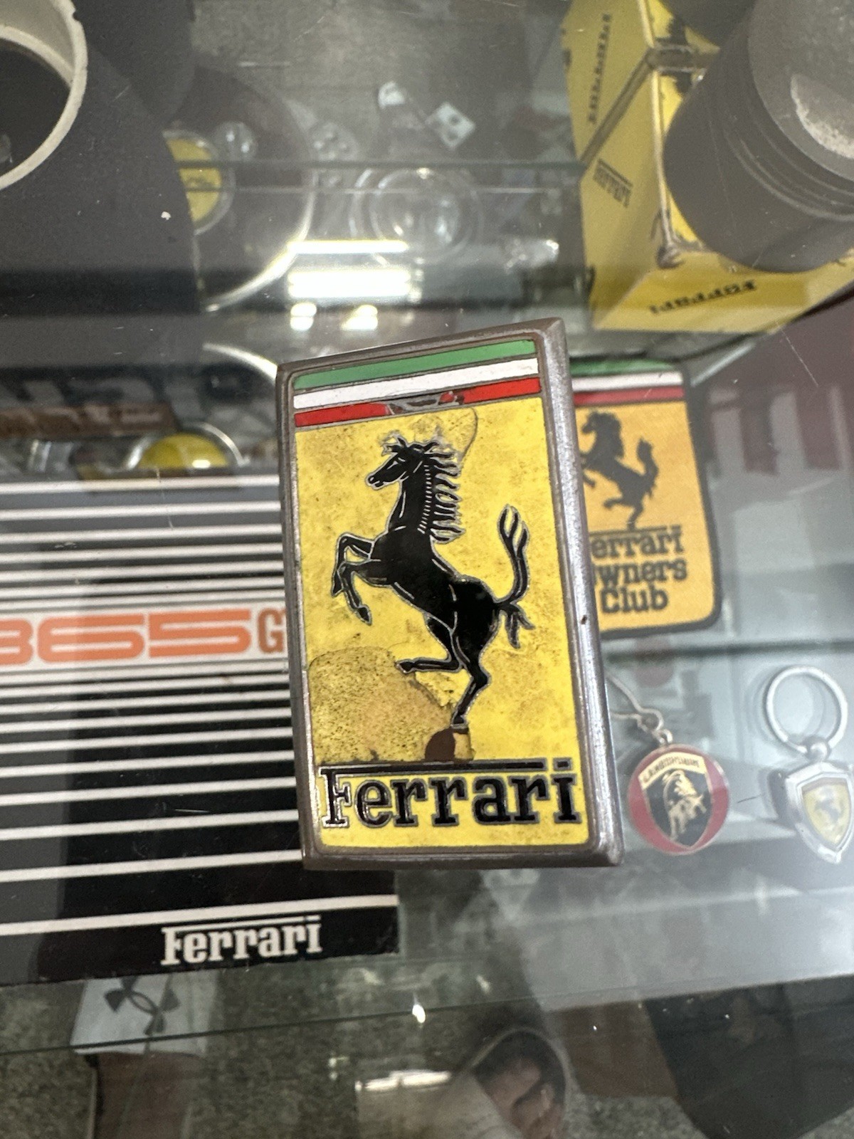 Ferrari nose emblem OMEA Via Albani - 20 Milano 1960’s Rare 250,275,330,365