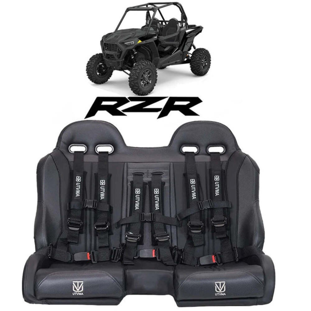 UTVMA '14-'23 Polaris RZR 1000 Front Or Rear Bench Seat With Black Harness's UTVMA '14-'23 Polaris RZR 1000 Front Or Rear Bench Seat With Black Harness's