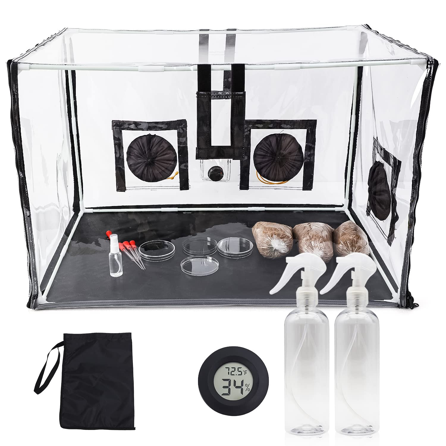 Large Still Air Box Mushroom Mycology Fume Hood Propagation Stationsgrow Kit Mus