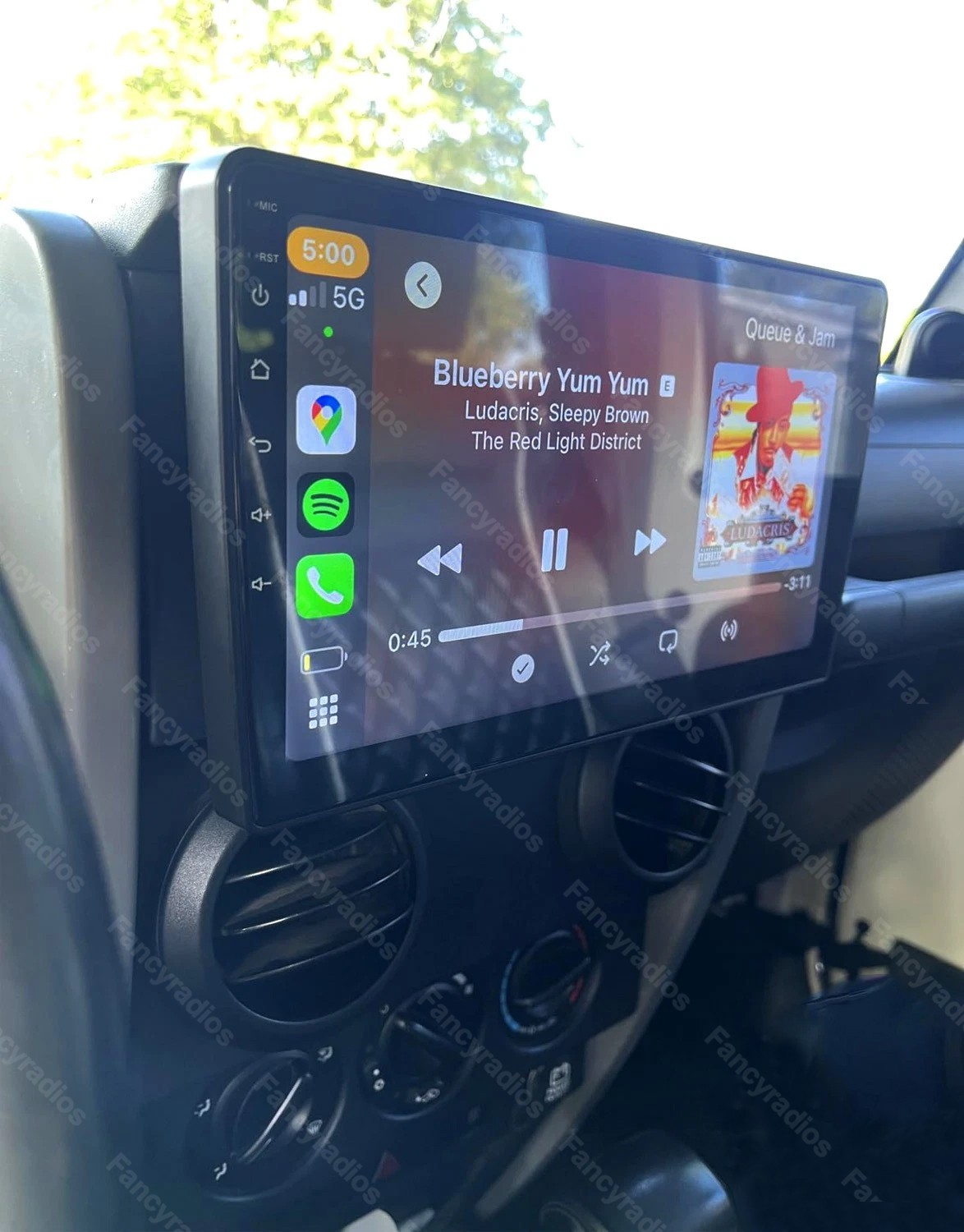 Apple Carplay Android 15 Car Radio Stereo For 2007-2017 Jeep Wrangler JK GPS NAV