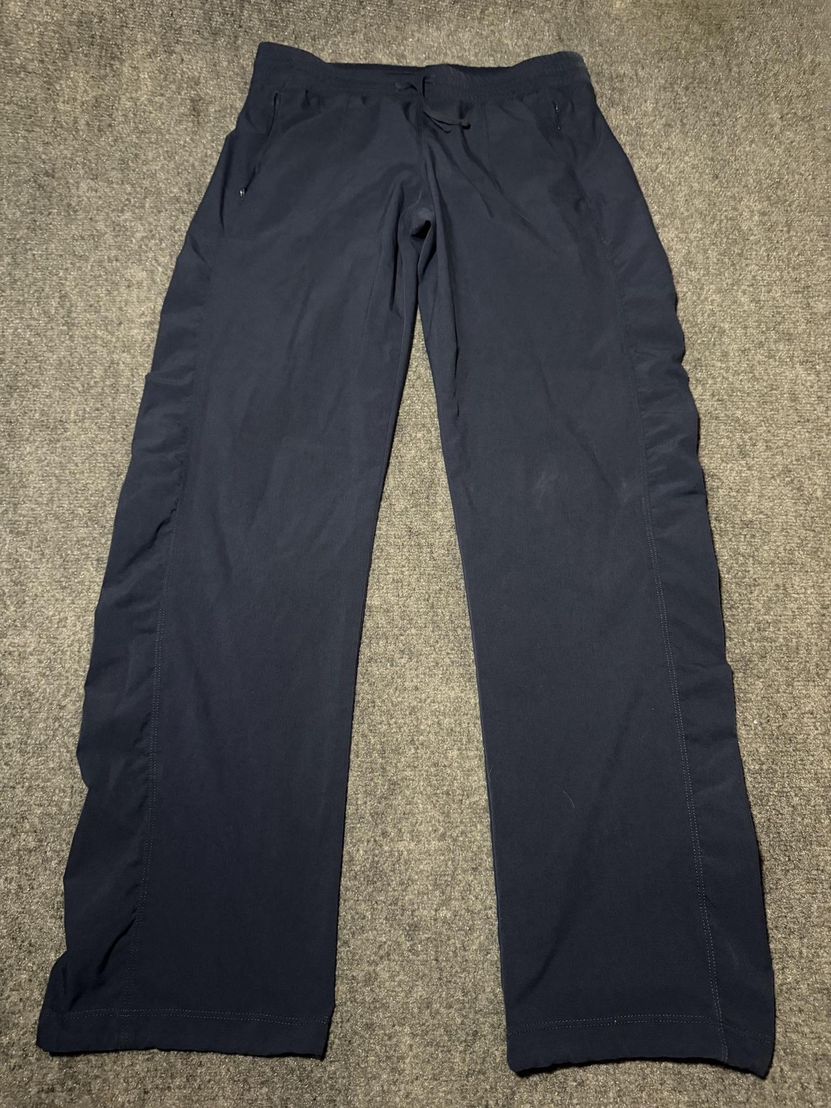 Kuhl Pants womens Medium Blue Woven Elastic Waist Zip Pocket Hiking Stretch