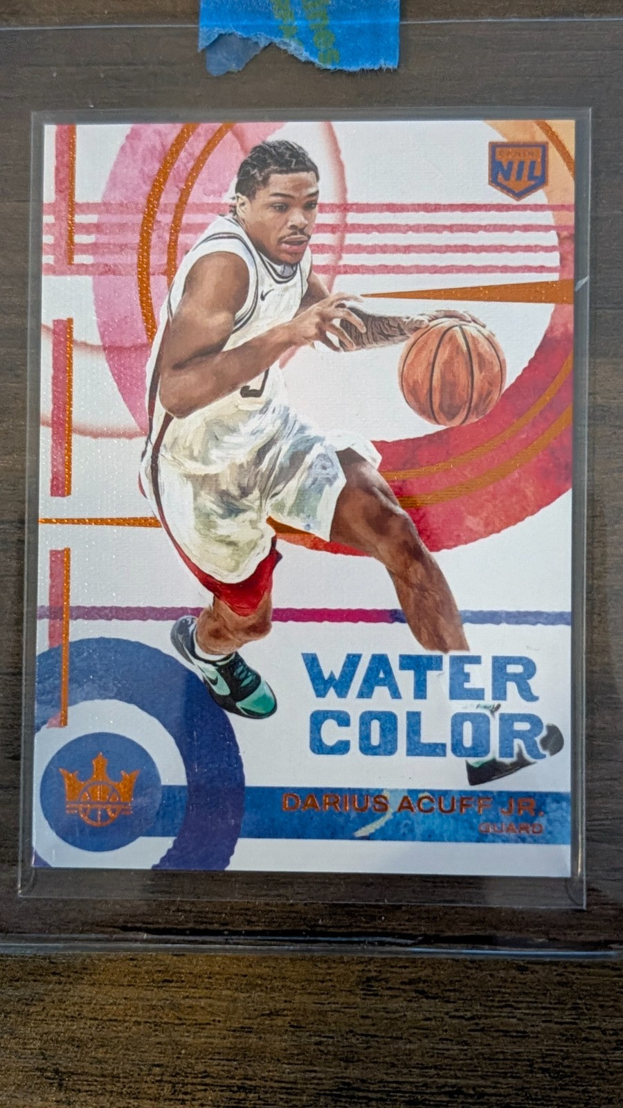 Darius Acuff Jr. 2025-26 Panini Court Kings Water Color Amber Orange /75 Darius Acuff Jr. 2025-26 Panini Court Kings Water Color Amber Orange /75