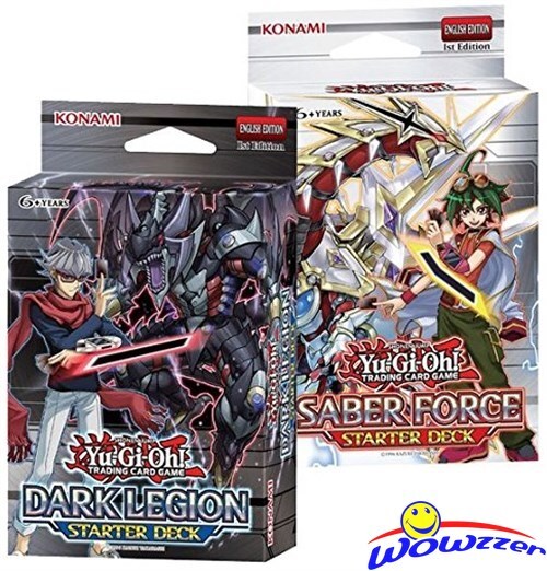 Yugioh Dark Legion & Saber Force 1st Edition Factory Sealed Starter Set of 2 