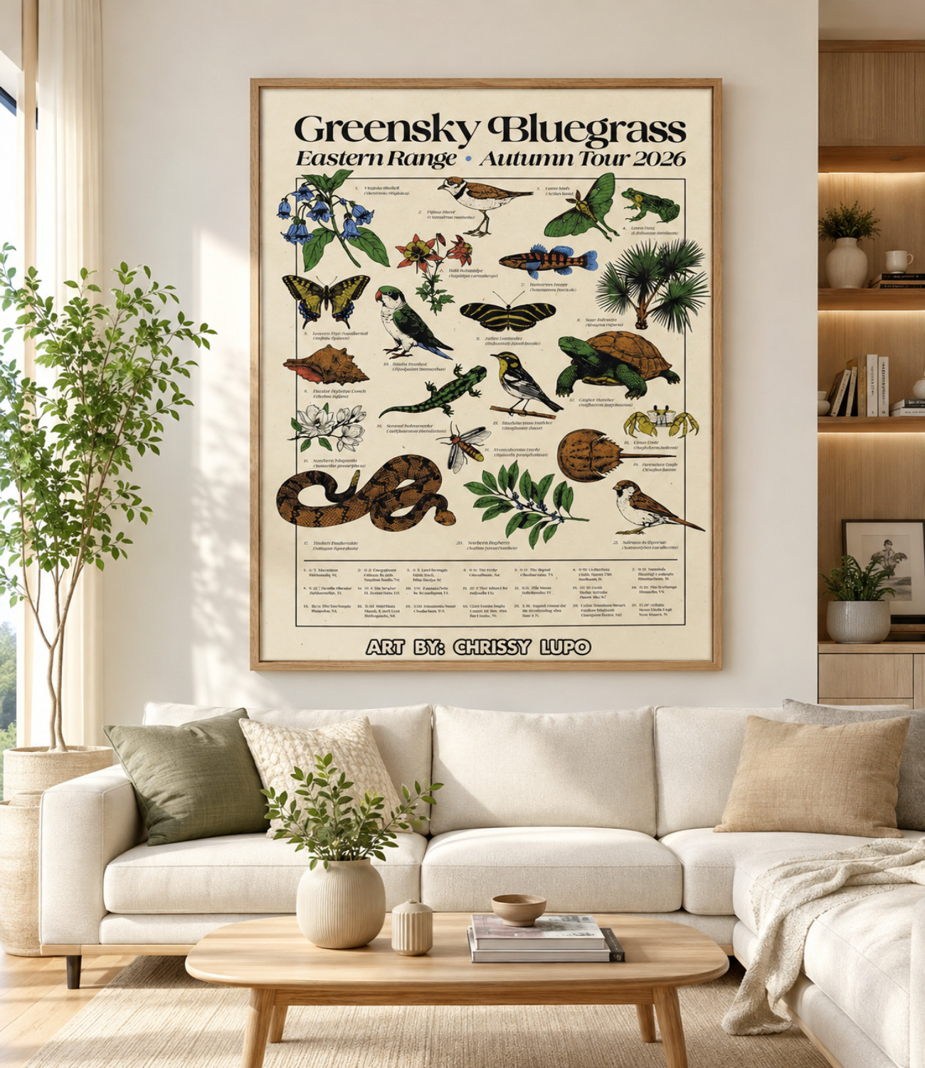 Greensky Bluegrass Autumn Tour 2026 Nature Art Poster