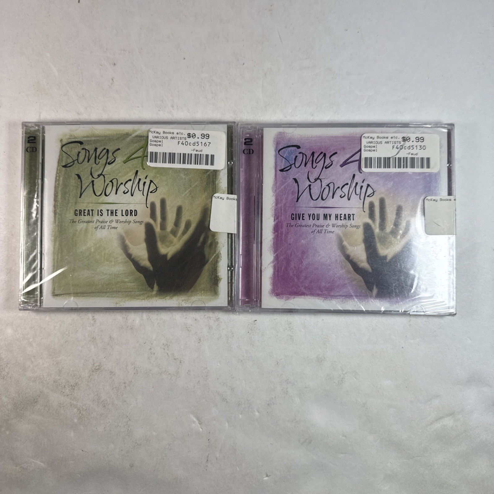 Songs 4 Worship: Great Is the Lord And Give You My Heart(CD, Time Life) Lot Of 2