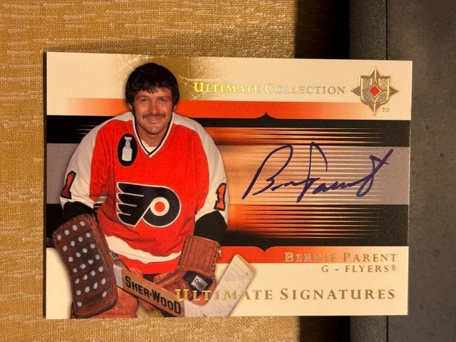 05-06 Ultimate Collection Bernie Parent Signatures Flyers Auto SP US-BP