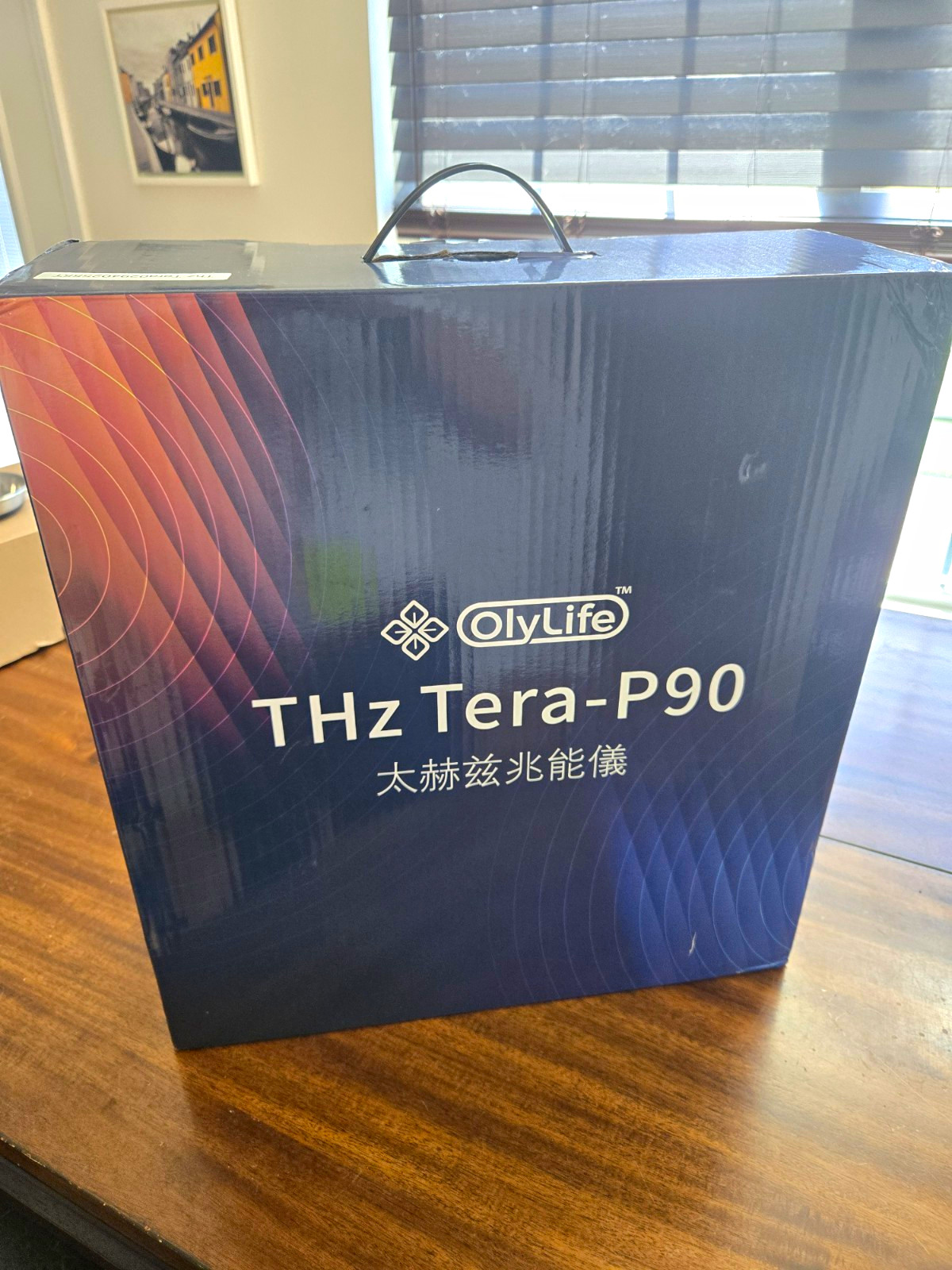 OlyLife THz Tera-P90 Electric Foot Massager Heat Vibration White 110V