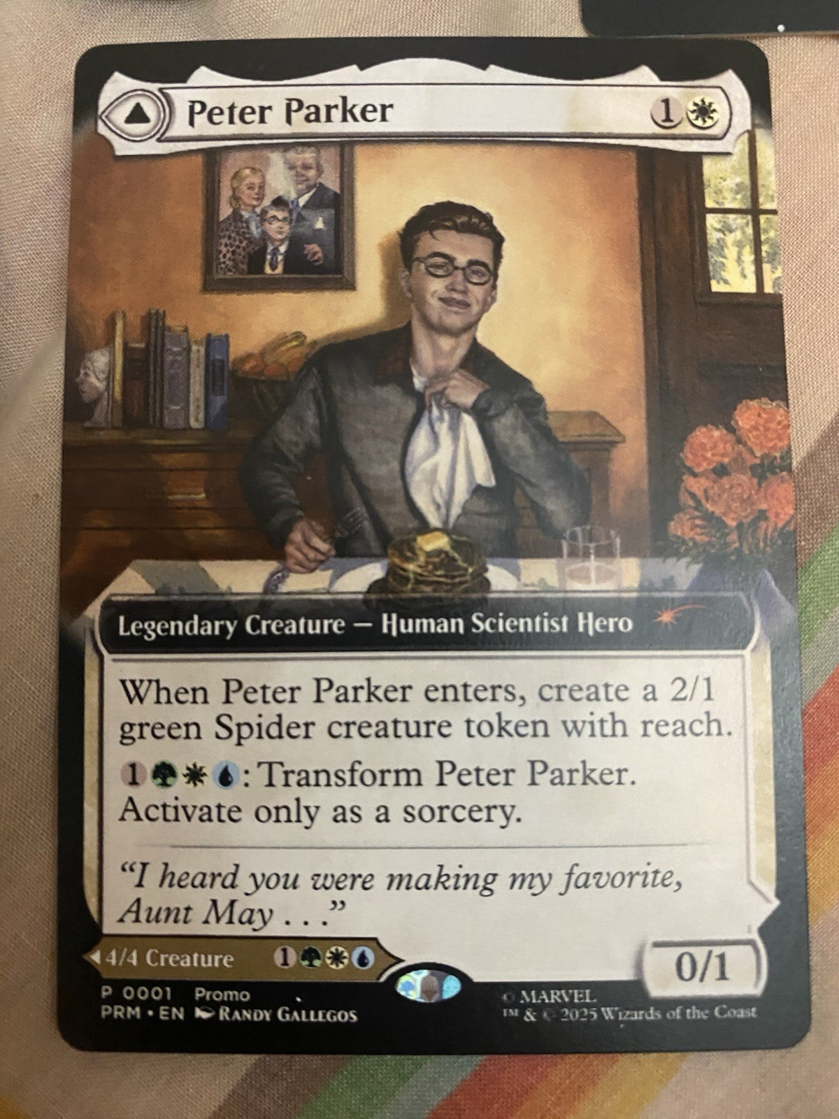 NYCC 2025 MTG Peter Parker / Amazing SPIDER-MAN PROMO Card Magic Gathering