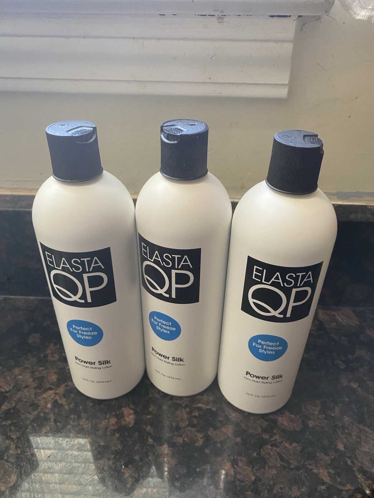 Elasta QP Feels Like Silk Liquid Styling Gel 8 Fl Oz Each Lot 3 Bottles New Elasta QP Feels Like Silk Liquid Styling Gel 8 Fl Oz Each Lot 3 Bottles New