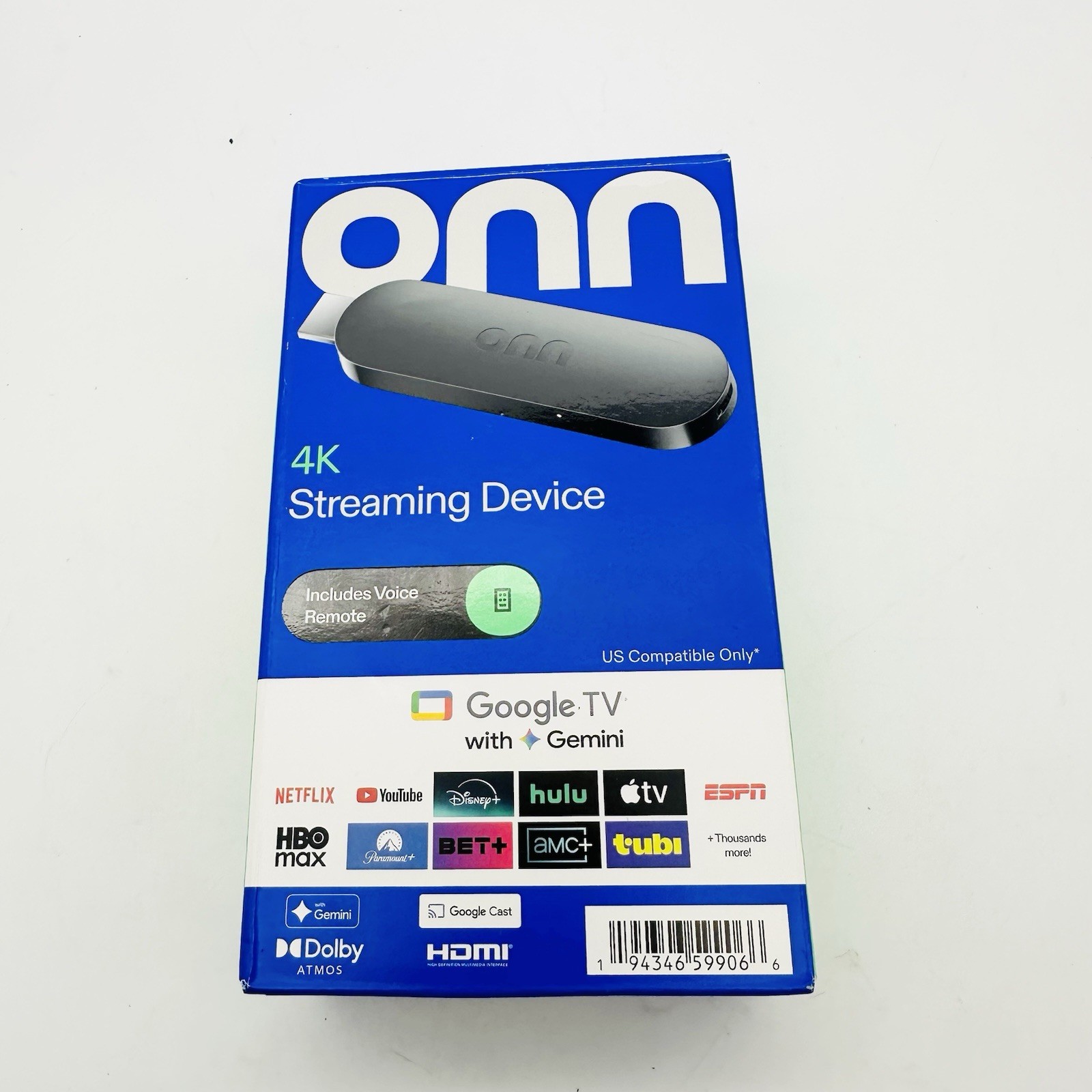 NEW 2026 onn 4K Streaming Device Google TV Gemini 2GB RAM - FAST SHIPING