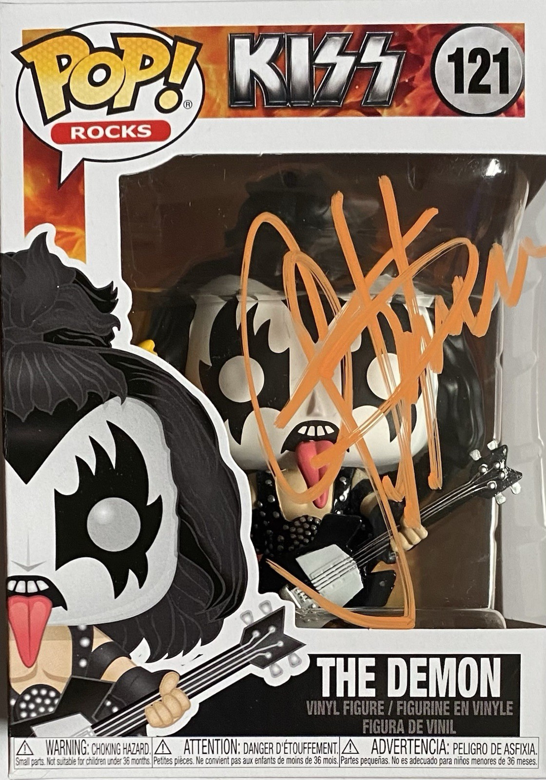 GENE SIMMONS AUTOGRAPHED SIGNED KISS FUNKO POP #121 GENE SIMMONS AUTOGRAPHED SIGNED KISS FUNKO POP #121