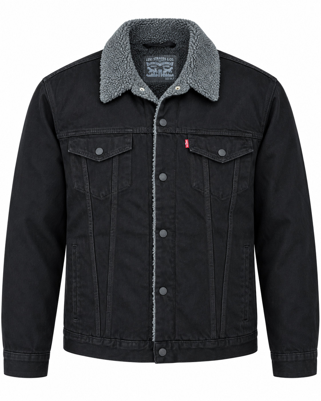 Levi\'s Men\'s Premium Sherpa Lined Denim Trucker Jacket Big & Tall