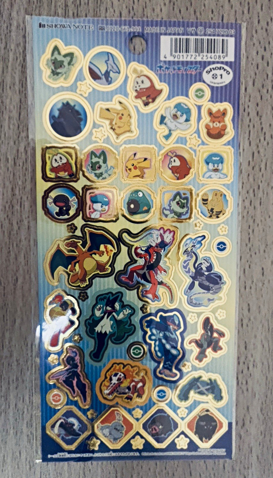Showa Note Pokémon Theme Sticker Sheet, Multicolor Cartoon Character Designs Showa Note Pokémon Theme Sticker Sheet, Multicolor Cartoon Character Designs