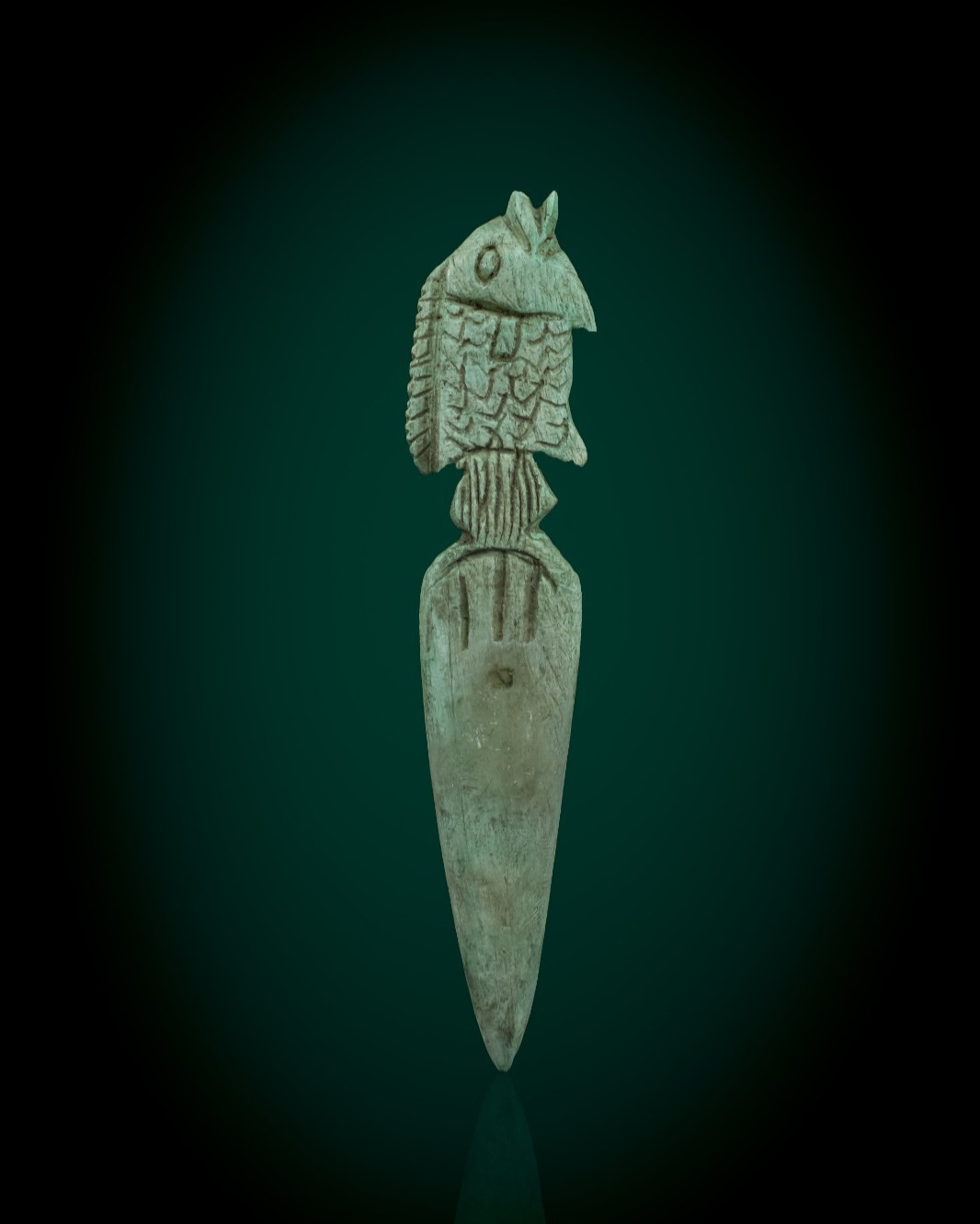 Rare Authentic Ancient Egyptian Fish Stone Amulet Pendant Rare Figure BC