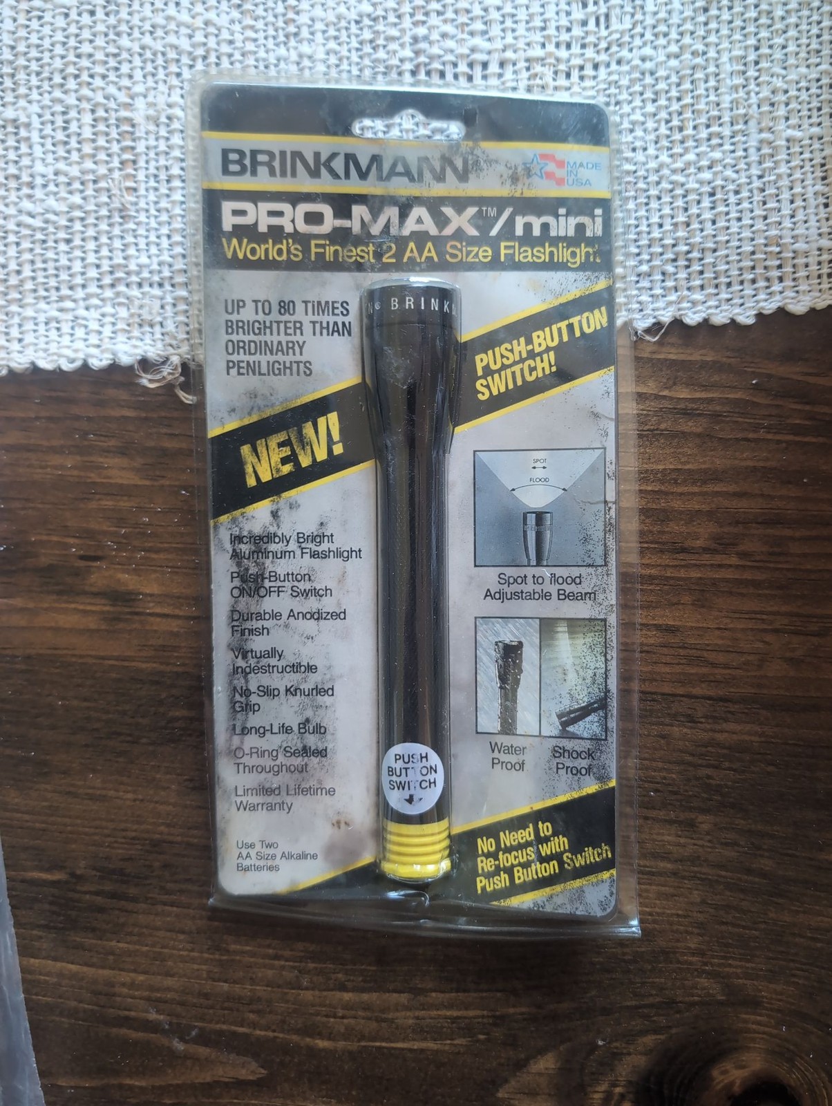 Vintage Brinkmann Pro-Max Mini Flashlight New in Package Vintage Brinkmann Pro-Max Mini Flashlight New in Package